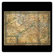 The Hobbit An Unexpected Journey Map of the Shire Art Print